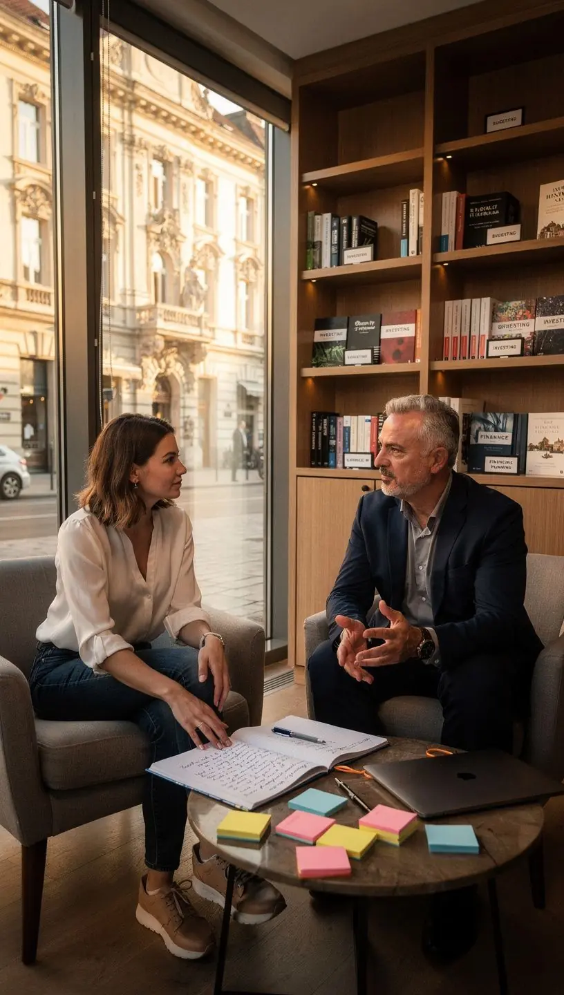 Személyes pénzügyi alapokat bemutató blogoldal, ahol egyéni tanácsadók segítenek pénzügyi tervezési rendszerek és gondosan válogatott könyvcsomagok értékesítésében.